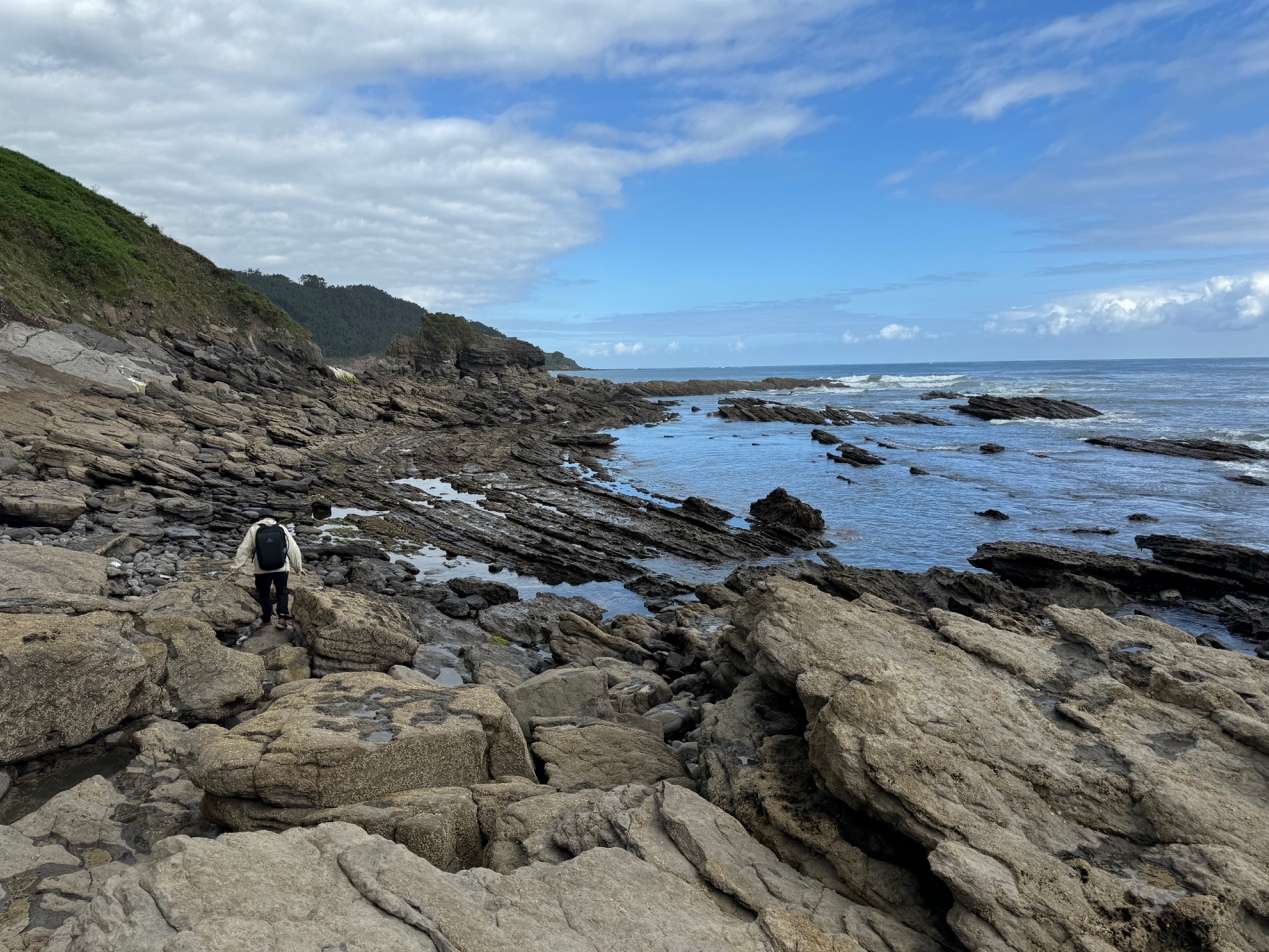 海上的岩石 形色已自动生成